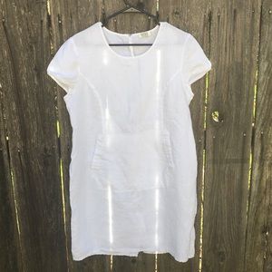 White Linen Dress by Masa